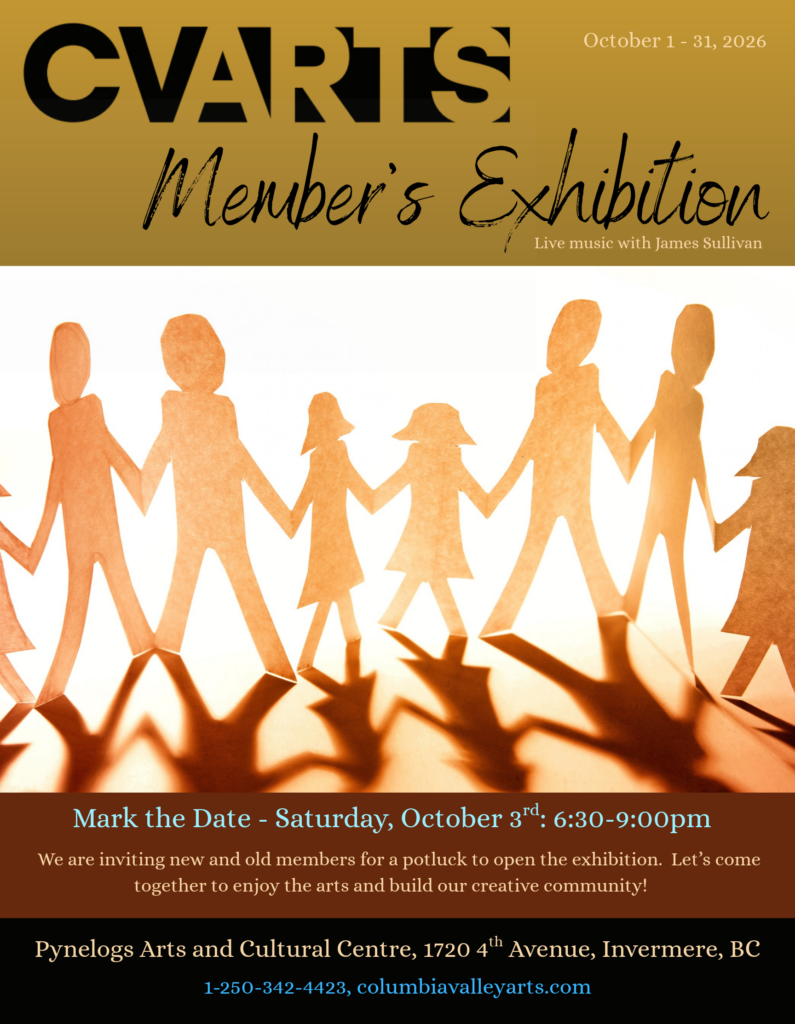 Member's Exhibit Poster with information on the event